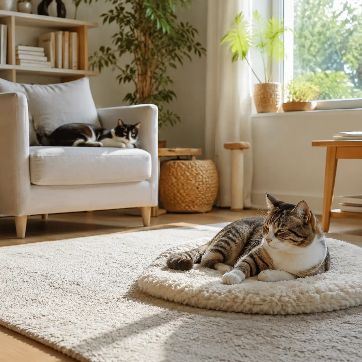 Passender Sozialkontakt zwischen zwei Katzen