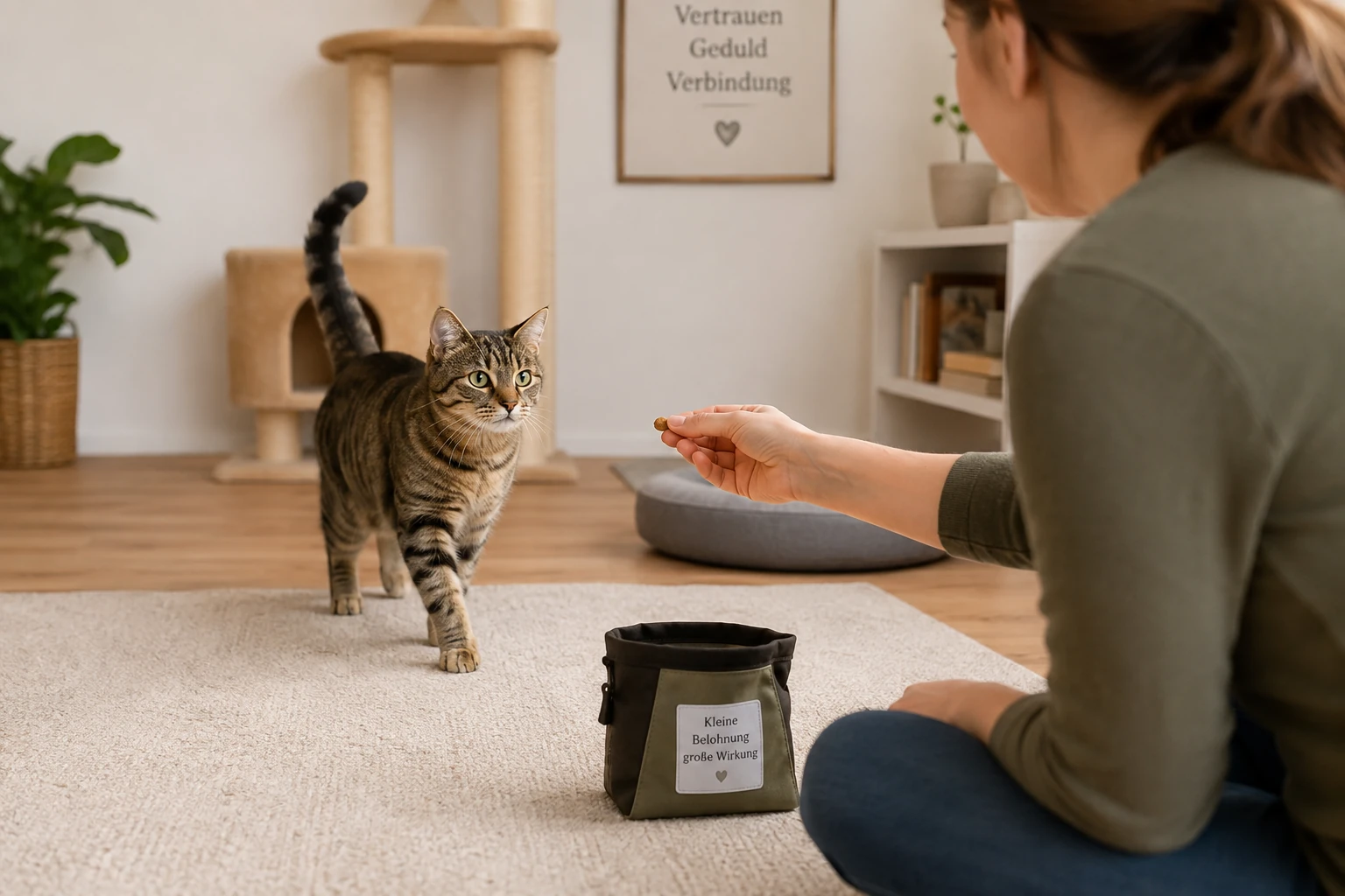 Ersten Freigang der Katze ruhig begleiten