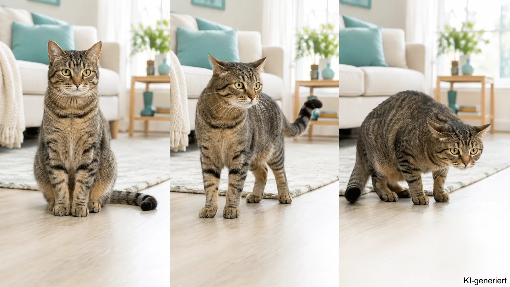 Körpersprache einer Katze vor dem Kratzen erkennen