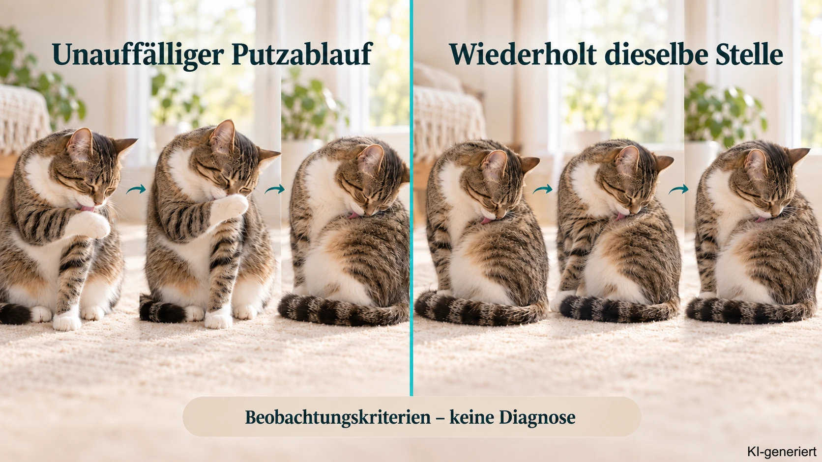 Normale Fellpflege und Überpflege unterscheiden