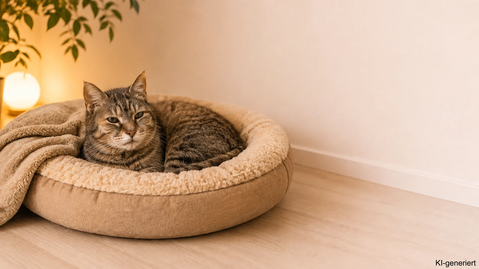 Gut erreichbarer Schlafplatz für eine alte Katze