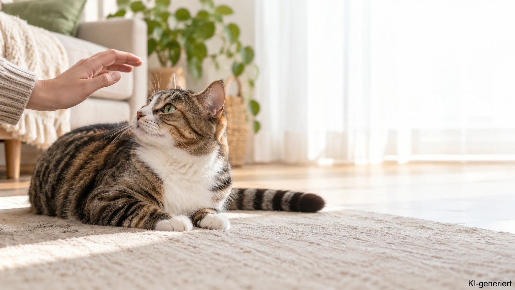 Stoppsignale einer Katze beim Streicheln erkennen