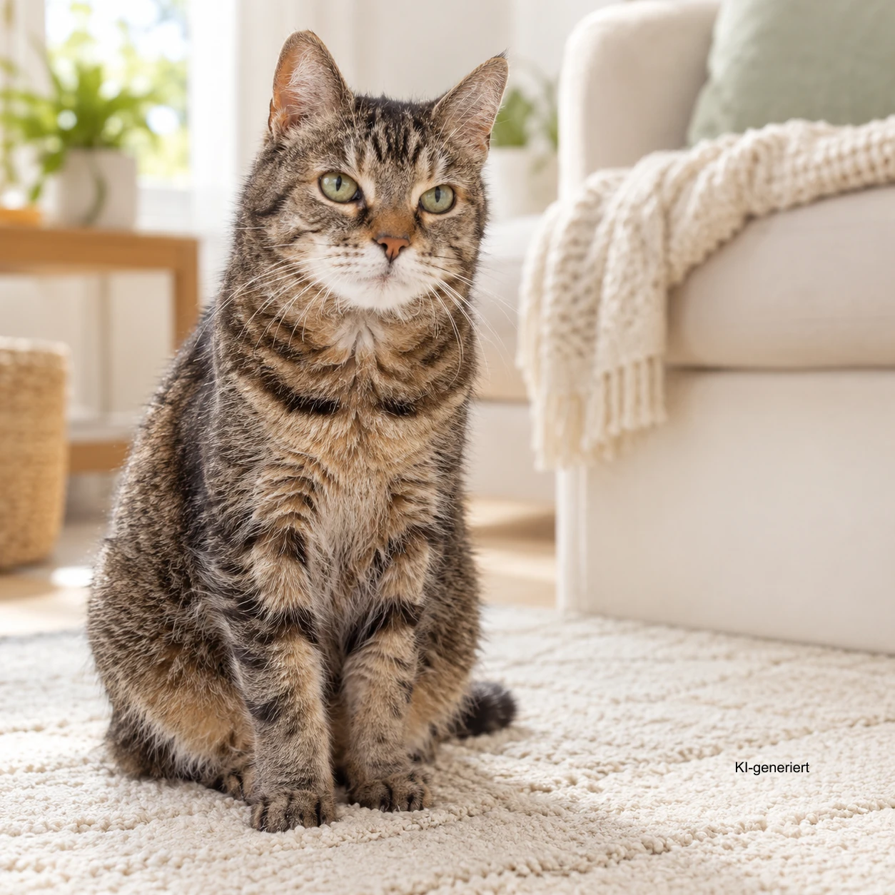 Senior-Katze beim nichtdiagnostischen Demenz-Beobachtungscheck